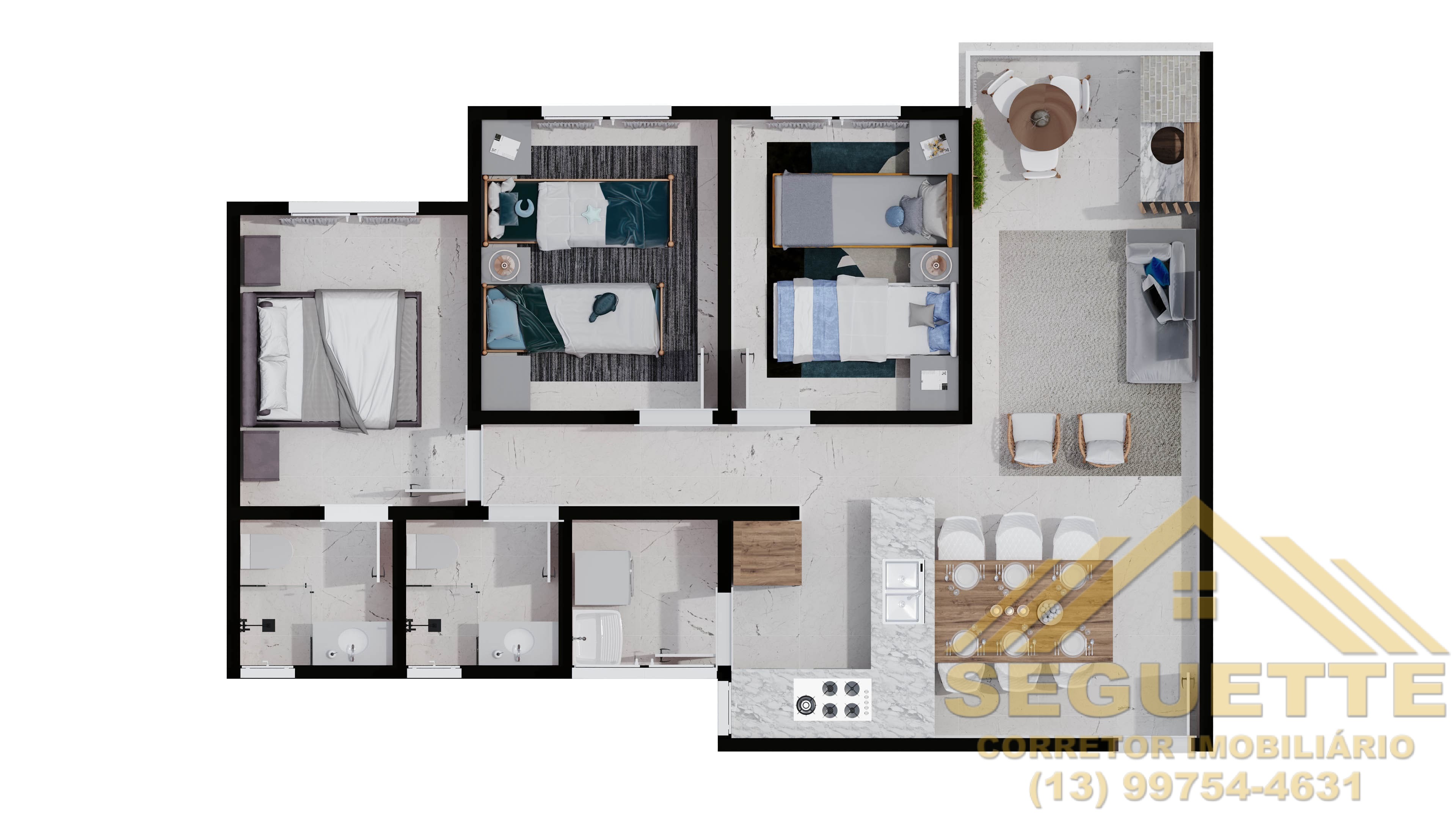 Apartamento à venda com 3 quartos, 6071m² - Foto 24