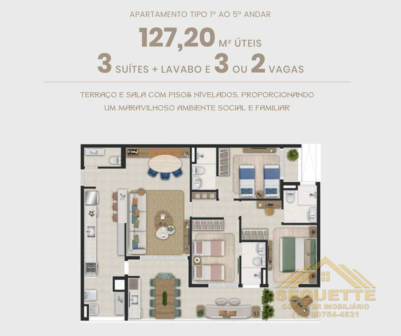 Apartamento à venda com 3 quartos, 154264m² - Foto 6