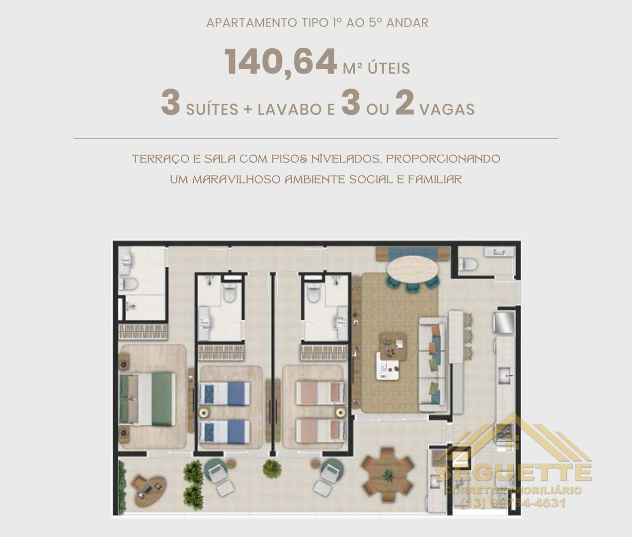 Apartamento à venda com 3 quartos, 154264m² - Foto 7