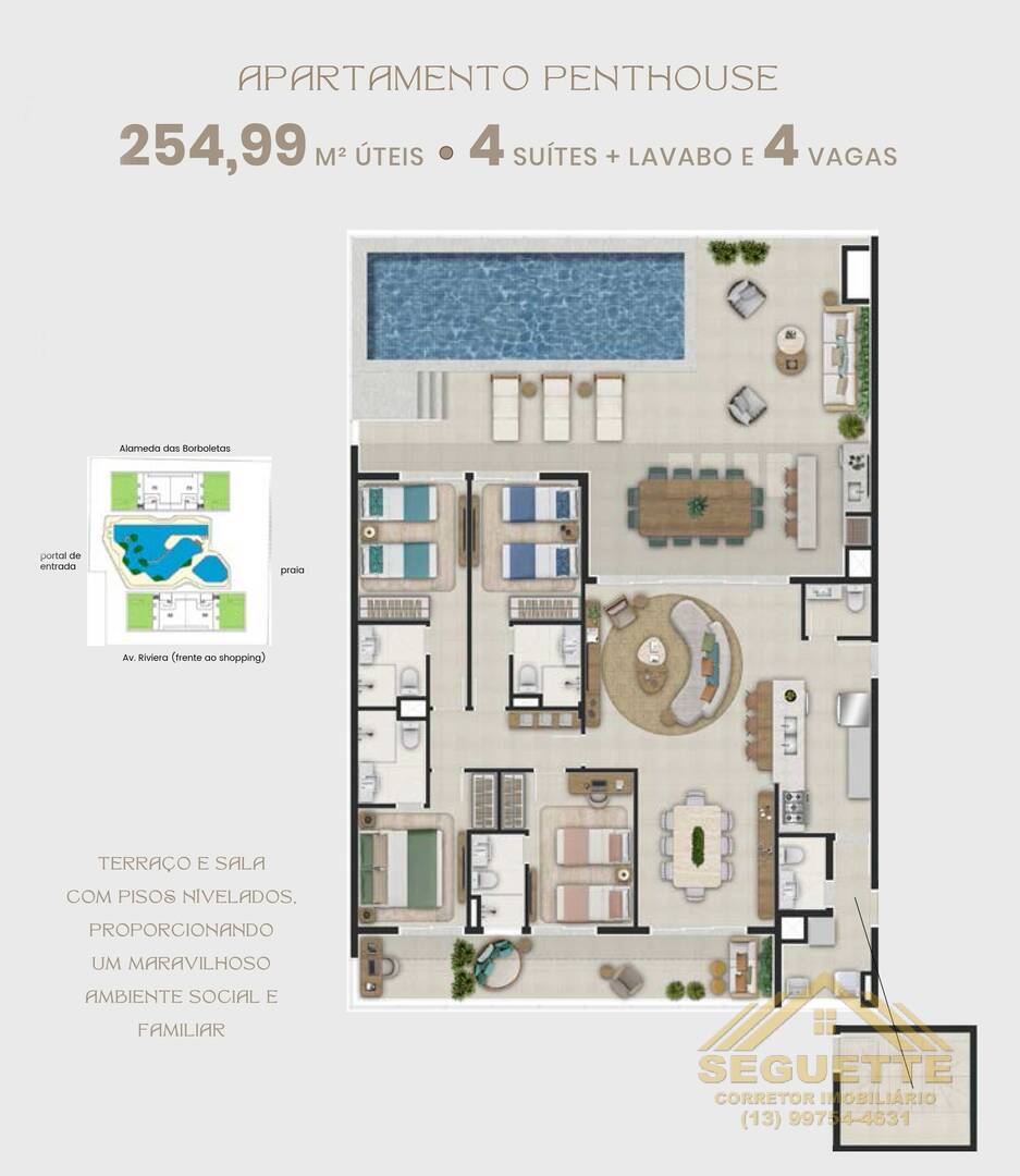 Apartamento à venda com 3 quartos, 154264m² - Foto 8