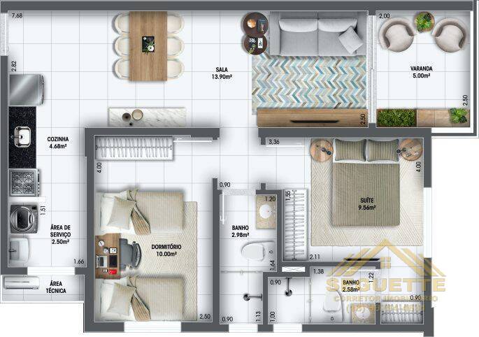 Apartamento à venda com 2 quartos, 632266m² - Foto 21